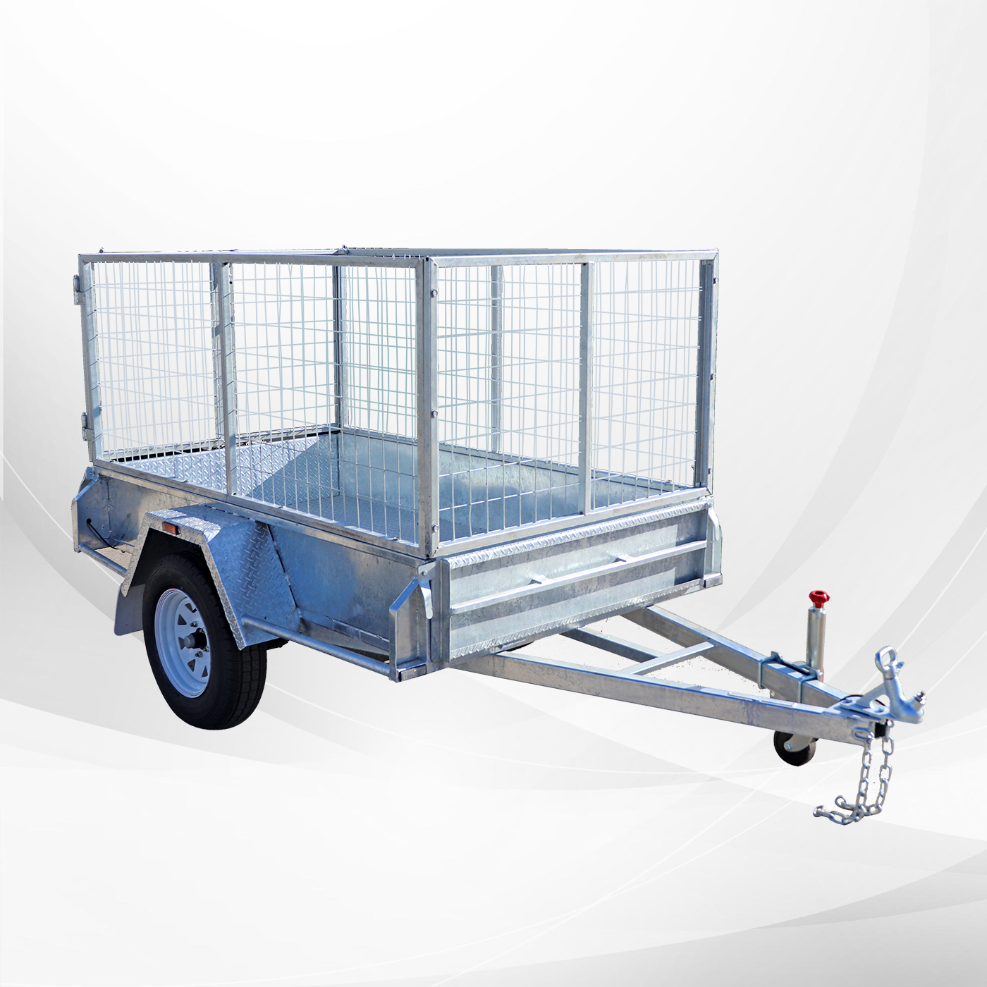 6x4 Australian Made Australian Galvanised Cage Trailer for Sale