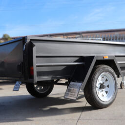 Single Axle Box Trailer with High Sides