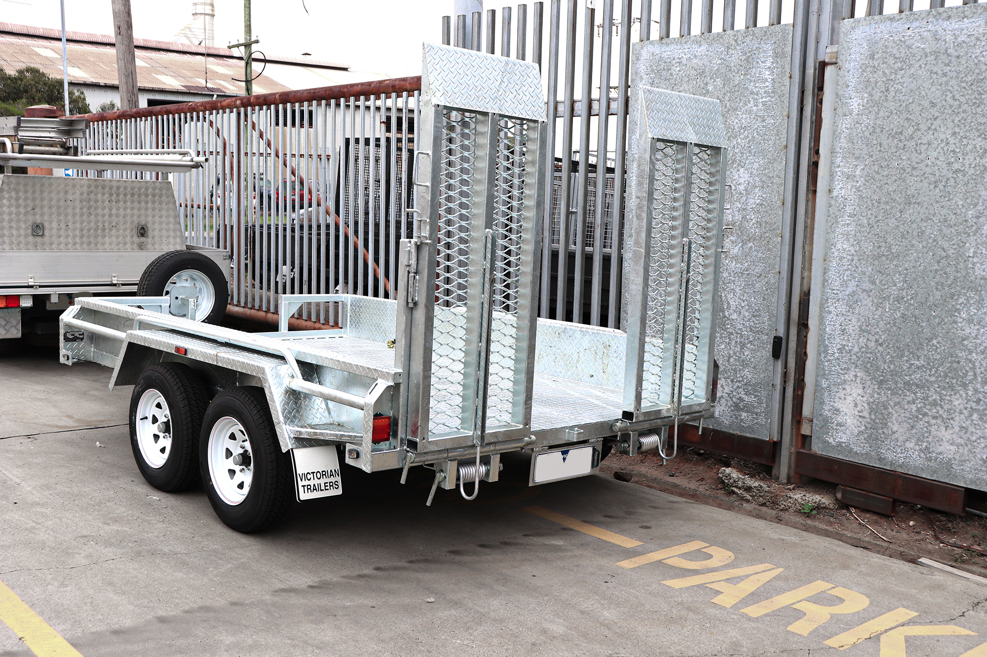 10x6 Australian Galvanised Deluxe Heavy Duty Plant Trailer