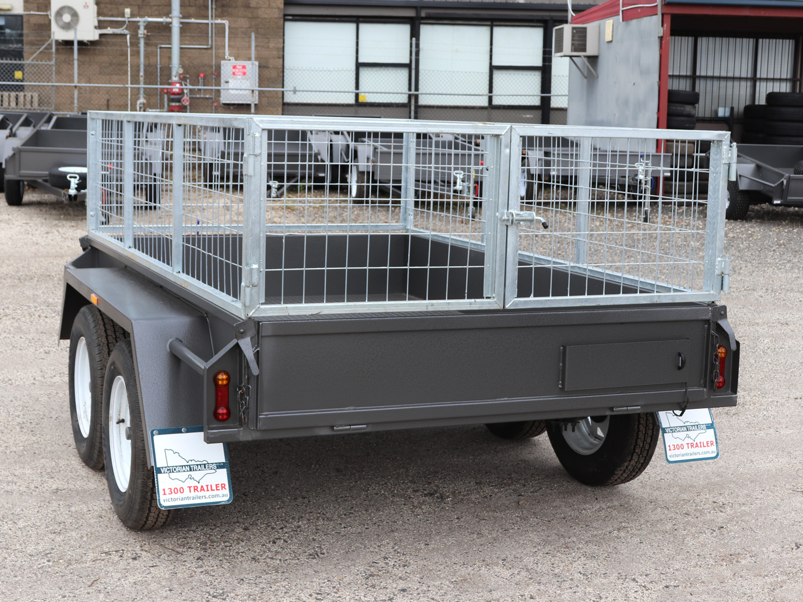 8x5 Standard Tandem Axle Cage Trailer for Sale 600mm Cage