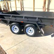 Tie-rail-all-around-Deluxe Heavy Duty Hydraulic Tandem Tipper Trailer for Sale in Victoria